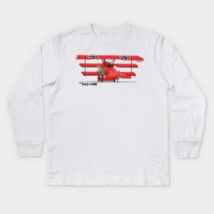 The Dogs of War: Fokker DR.1 Kids Long Sleeve T-Shirt